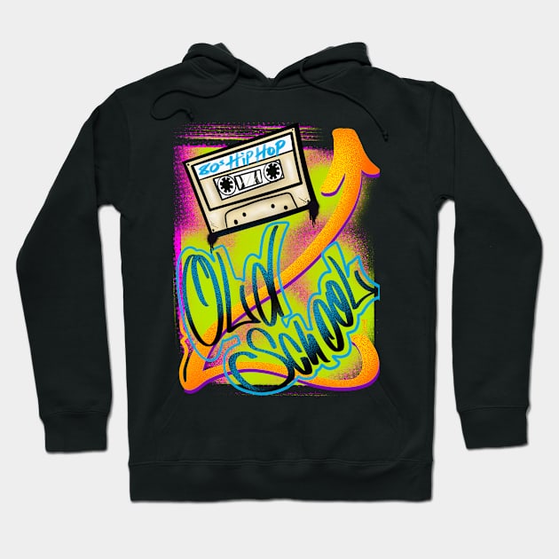 Old school hip hop Hoodie by Chillateez 